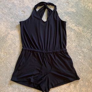 Lou & Grey black cotton romper L